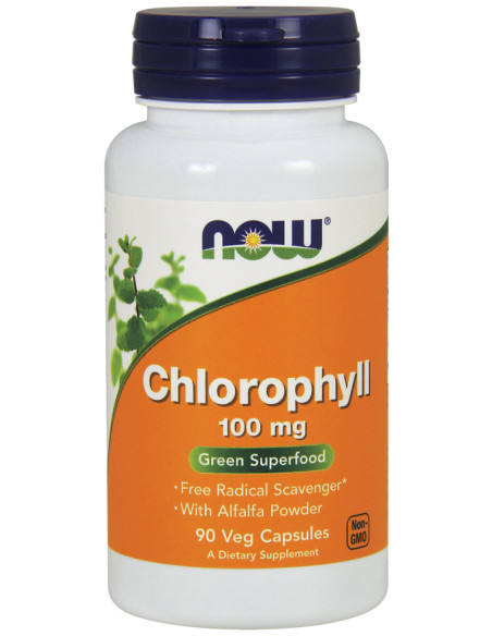 Chlorophyll, 100mg - 90 vcaps | NOW Foods