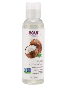 Coconut Oil, Liquid Pure Fractionated - 118 ml. | NOW Foods