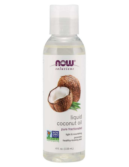 Coconut Oil, Liquid Pure Fractionated - 118 ml. | NOW Foods