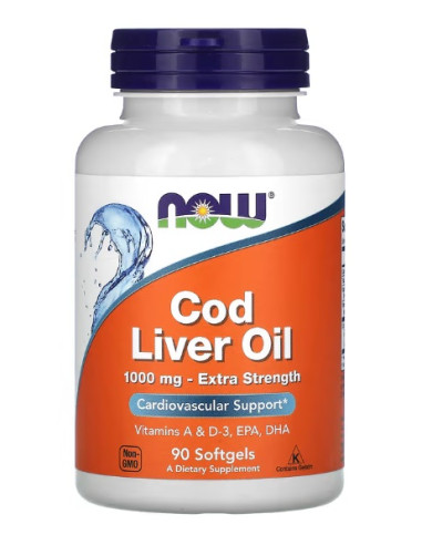 Cod Liver Oil, 1000mg Extra Strength - 90...