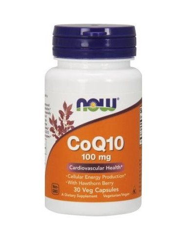 CoQ10 with Hawthorn Berry, 100mg - 30 vcaps |...