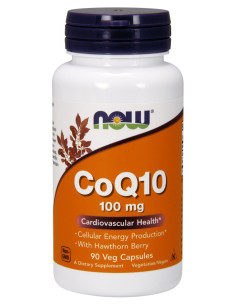 CoQ10 with Hawthorn Berry, 100mg - 90 vcaps | NOW Foods