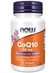 CoQ10 with Selenium & Vitamin E, 50mg - 50 softgels | NOW...
