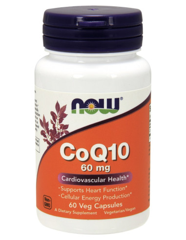 CoQ10, 60mg - 60 vcaps | NOW Foods