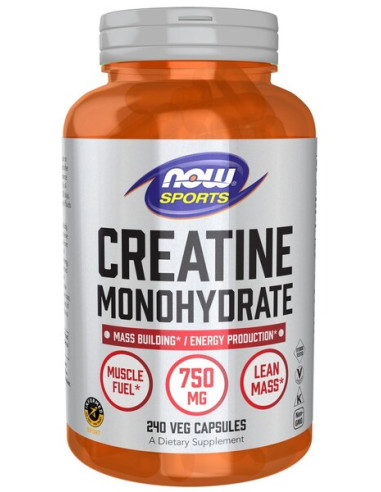 Creatine Monohydrate, 750mg - 240 vcaps | NOW...