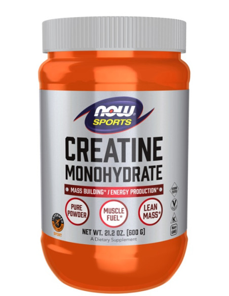 Creatine Monohydrate, Pure Powder - 600g | NOW Foods