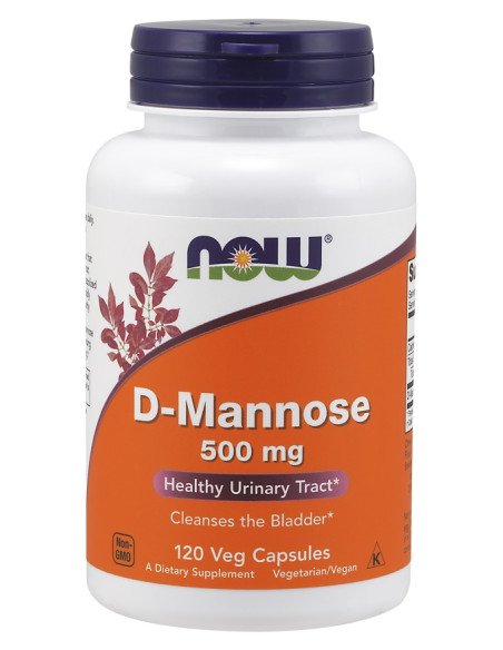 D-Mannose, 500mg - 120 vcaps | NOW Foods