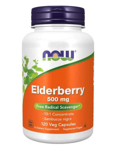 Elderberry, 500mg - 120 vcaps | NOW Foods
