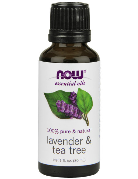 Essential Oil, Lavender & Tea Tree Oil - 30 ml. | NOW Foods