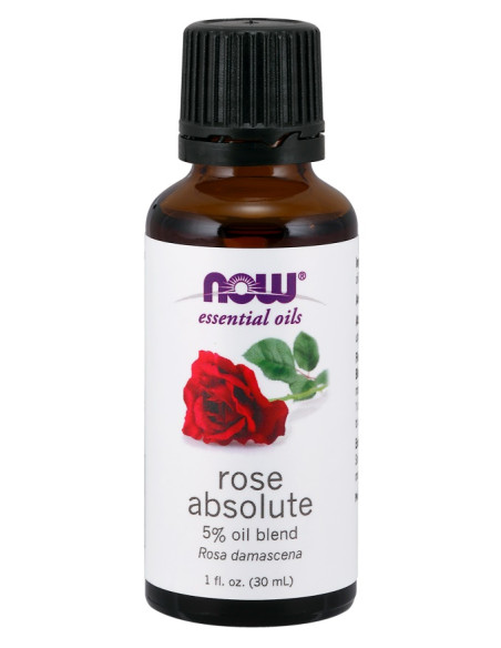 Essential Oil, Rose Absolute Oil - 30 ml. | NOW Foods
