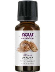 Essential Oil, Vetiver Oil - 10 ml. | NOW Foods