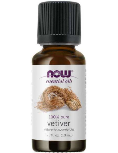 Essential Oil, Vetiver Oil - 10 ml. | NOW Foods