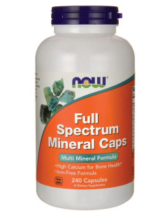 Full Spectrum Minerals, Iron-Free - 240 caps | NOW Foods