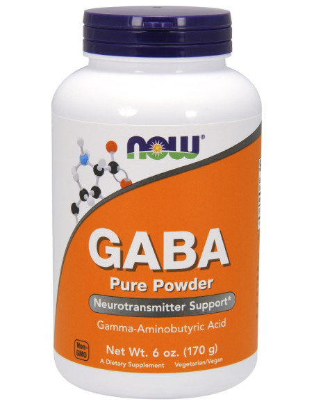 GABA, Pure Powder - 170g | NOW Foods