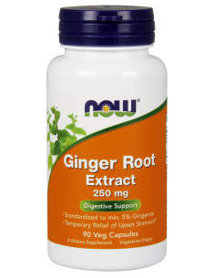 Ginger Root Extract, 250mg - 90 vcaps | NOW Foods