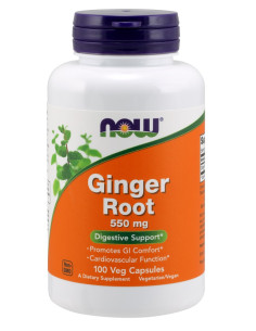 Ginger Root, 550mg - 100 vcaps | NOW Foods