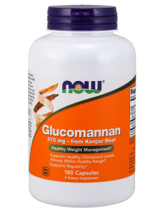 Glucomannan from Konjac Root, 575mg - 180 caps | NOW Foods
