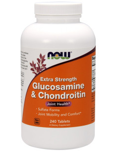Glucosamine & Chondroitin Extra Strength - 240 tabs | NOW...
