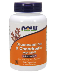 Glucosamine & Chondroitin with MSM - 90 caps | NOW Foods