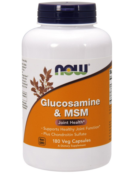 Glucosamine & MSM - 180 vcaps | NOW Foods