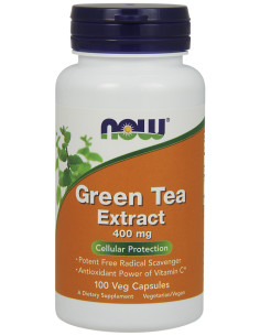 Green Tea Extract, 400mg - 100 vcaps | NOW Foods