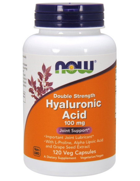 Hyaluronic Acid, 100mg Double Strength - 120 vcaps | NOW Foods