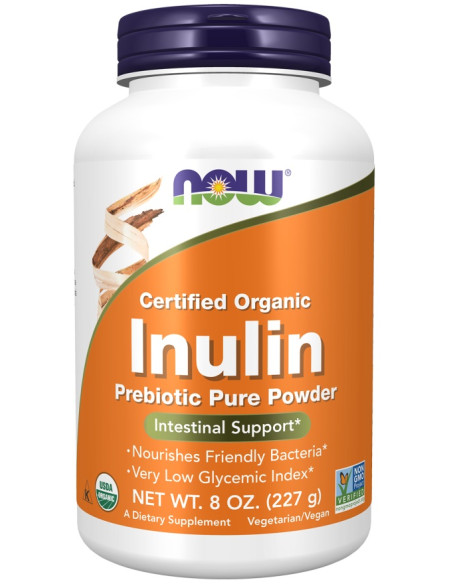 Inulin Prebiotic Pure Powder - 227g | NOW Foods