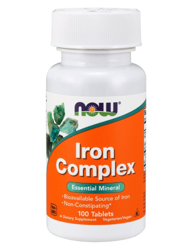 Iron Complex - 100 tablets | NOW Foods