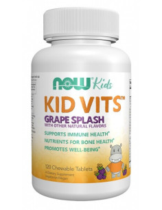 Kid Vits, Grape Splash - 120 chewables | NOW Foods
