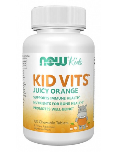 Kid Vits, Juicy Orange - 120 chewables | NOW Foods