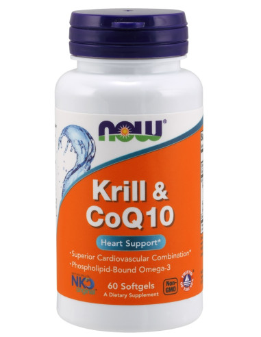 Krill & CoQ10 - 60 softgels | NOW Foods