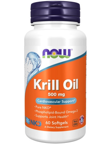 Krill Oil, 500mg - 60 softgels | NOW Foods