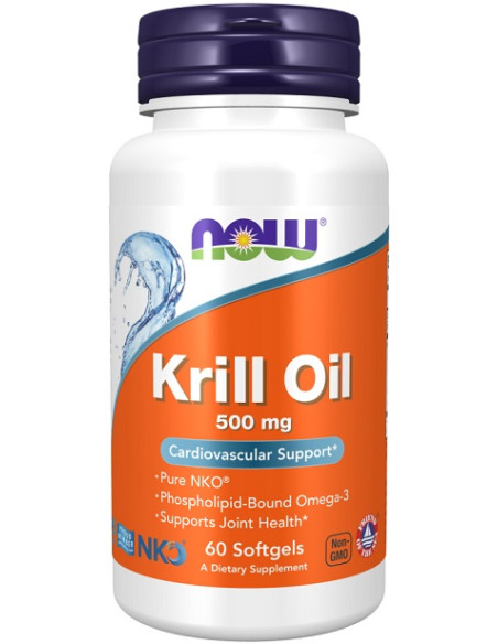 Krill Oil, 500mg - 60 softgels | NOW Foods