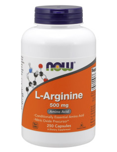 L-Arginine, 500mg - 250 caps | NOW Foods
