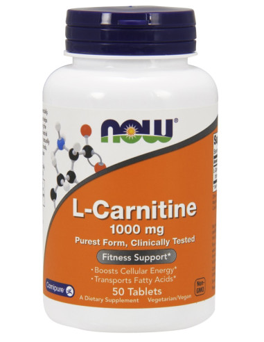 L-Carnitine, 1000mg - 50 tabs | NOW Foods