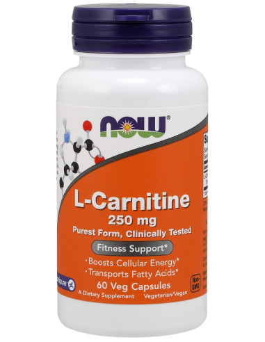 L-Carnitine, 250mg - 60 vcaps | NOW Foods
