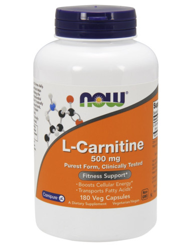 L-Carnitine, 500mg - 180 vcaps | NOW Foods