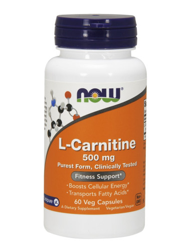 L-Carnitine, 500mg - 60 vcaps | NOW Foods