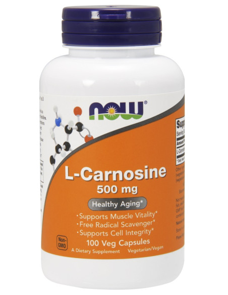 L-Carnosine, 500mg - 100 vcaps | NOW Foods