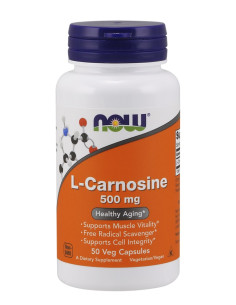 L-Carnosine, 500mg - 50 vcaps | NOW Foods