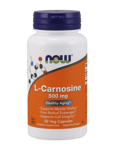 L-Carnosine, 500mg - 50 vcaps | NOW Foods