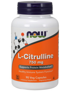 L-Citrulline, 750mg - 90 vcaps | NOW Foods