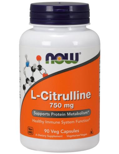 L-Citrulline, 750mg - 90 vcaps | NOW Foods