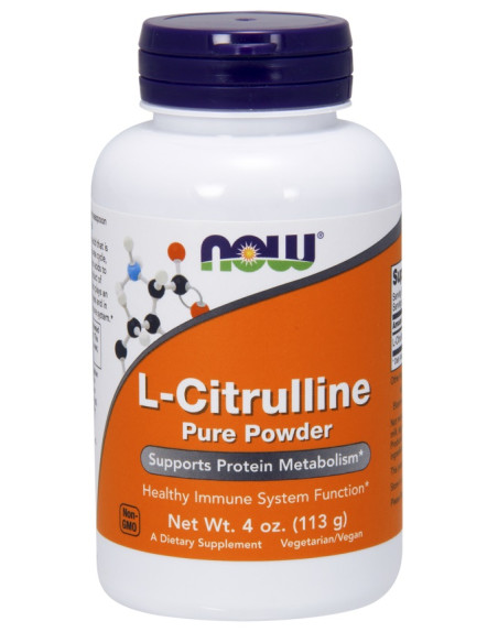 L-Citrulline, Pure Powder - 113g | NOW Foods