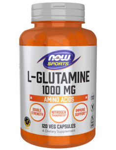 L-Glutamine, 1000mg - 120 vcaps | NOW Foods
