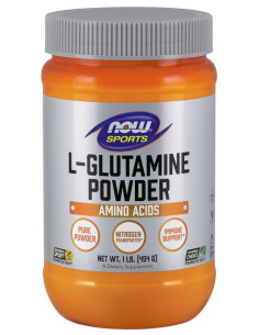 L-Glutamine, Powder - 454g | NOW Foods