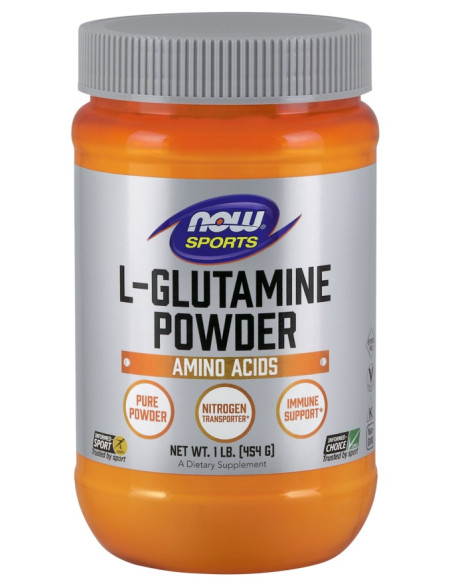 L-Glutamine, Powder - 454g | NOW Foods