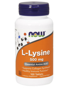 L-Lysine, 500mg - 100 tablets | NOW Foods