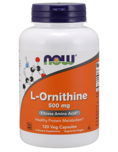 L-Ornithine, 500mg - 120 vcaps | NOW Foods