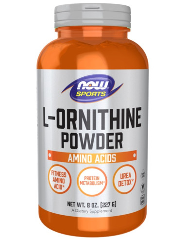 L-Ornithine, Powder - 227g | NOW Foods